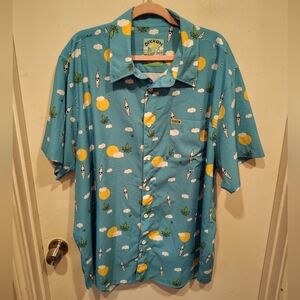 Dixxon Flannel Co. Men's 2X Best Buds Graphic Print Party Travel Casual Shirt